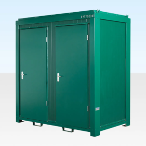 1+1 double mains toilet 8ft x 5ft (green)