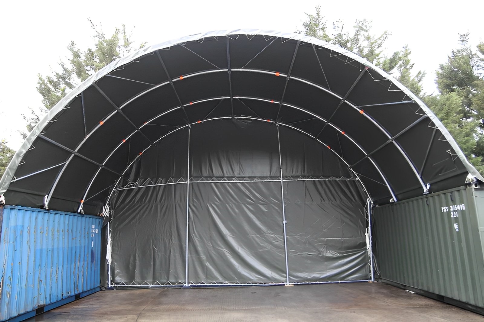 20 x 20ft container shelter (6 x 6m) shade cloth pvc 20 x 20ft container shelter (6 x 6m) shade cloth pvc