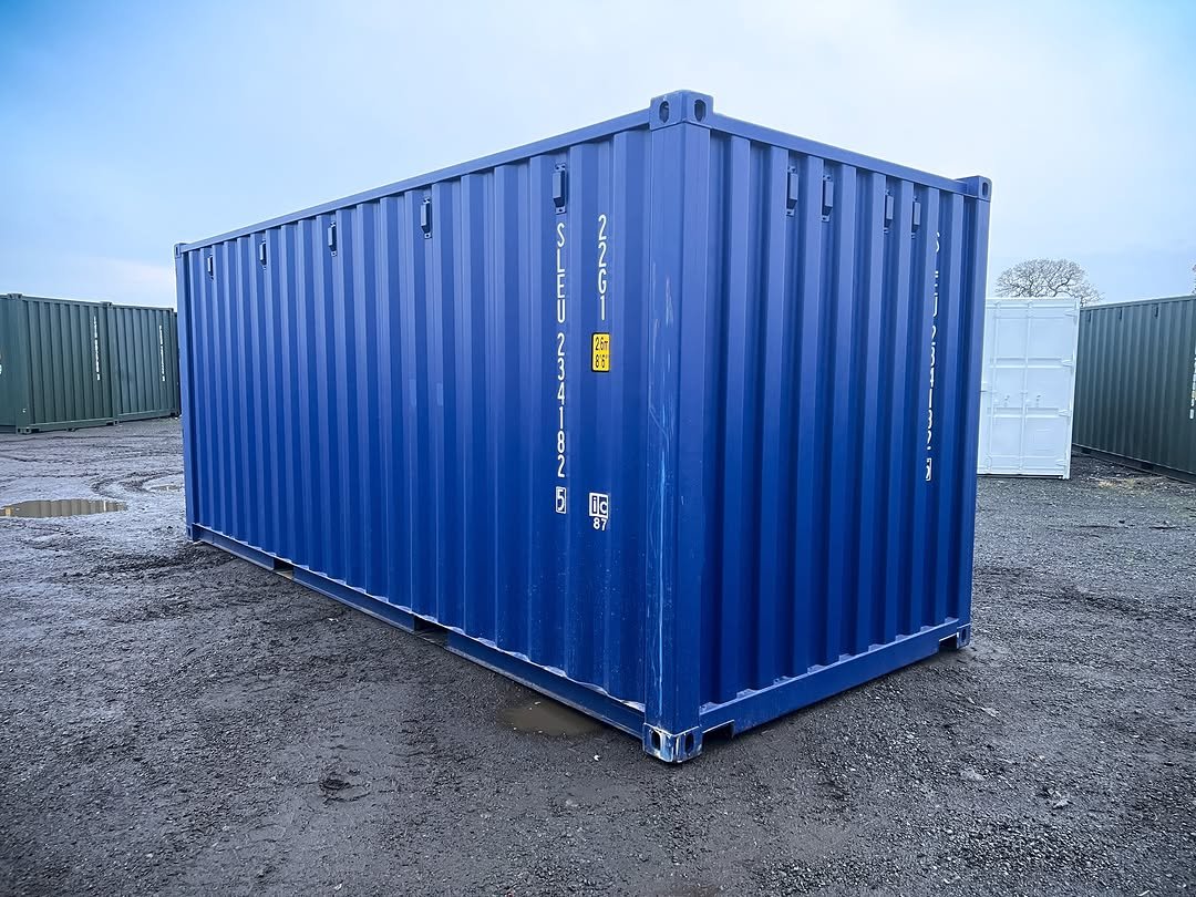 20ft shipping container (one trip) – blue 20ft shipping container (one trip) – blue