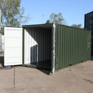 20ft shipping container (one trip) – dark green