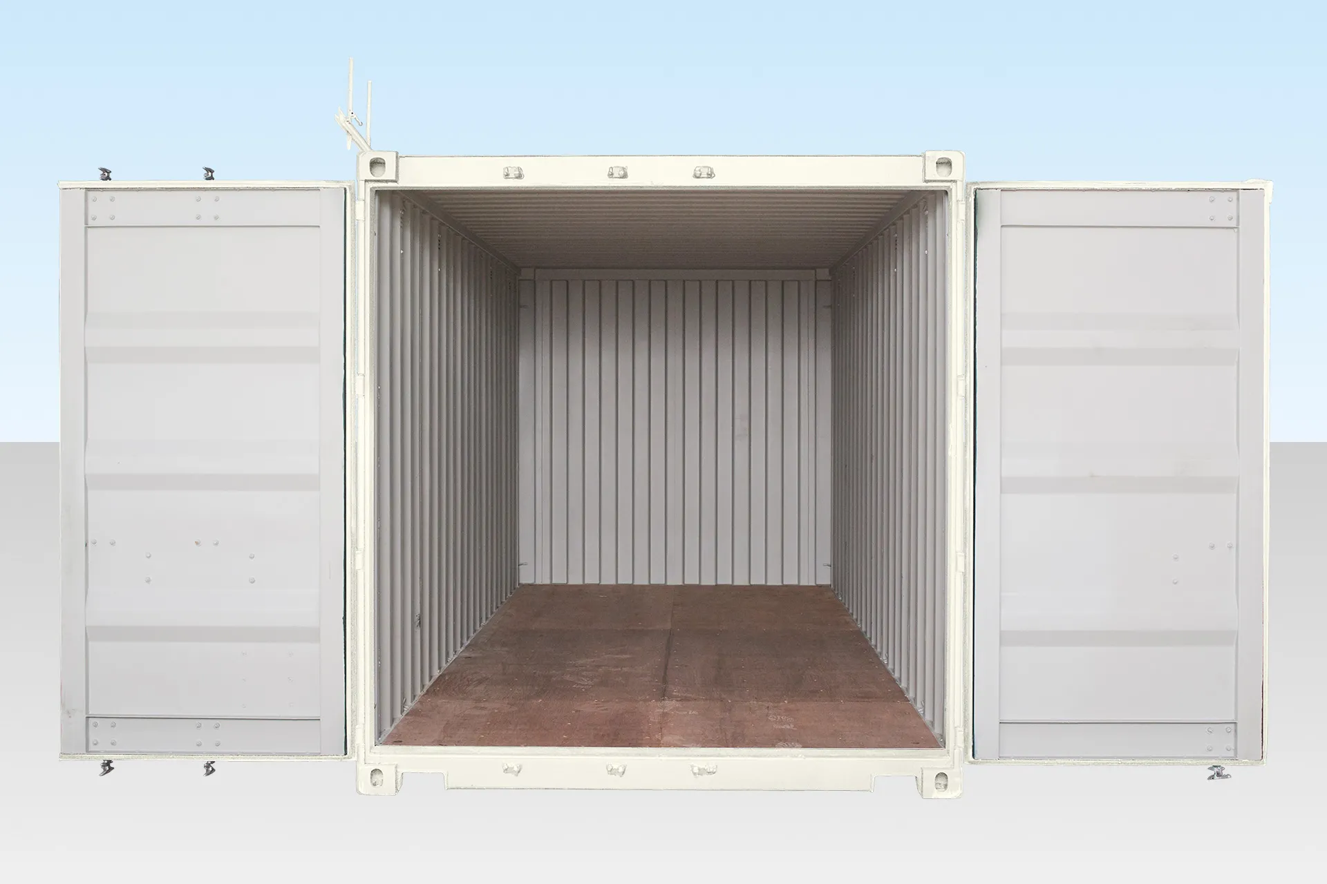 20ft shipping container (one trip) – white 20ft shipping container (one trip) – white