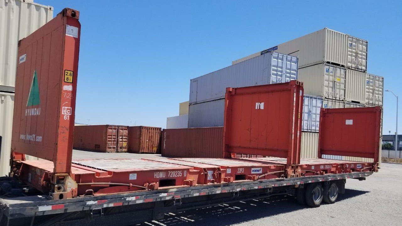 20ft x 8ft used flat rack shipping containers 20ft x 8ft used flat rack shipping containers