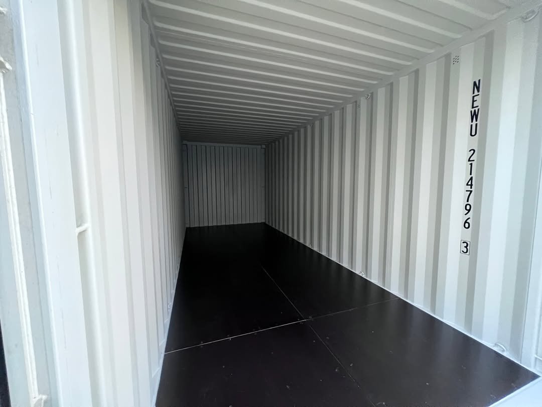 20ft shipping container (one trip) – white 20ft shipping container (one trip) – white