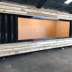 20ft x 8ft cladded food/drink outlet shipping container