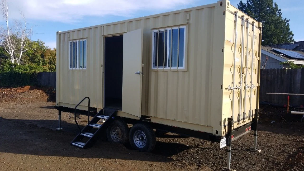 20ft mobile office container with trailer 20ft mobile office container with trailer