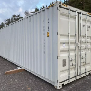 new 40′ one trip shipping container with side doors